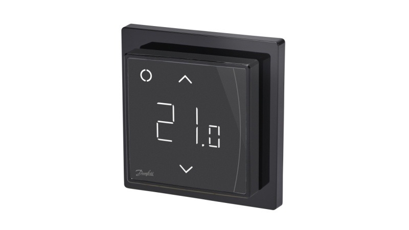 Danfoss Ectemp Touch crni termostat za električno podno grijanje