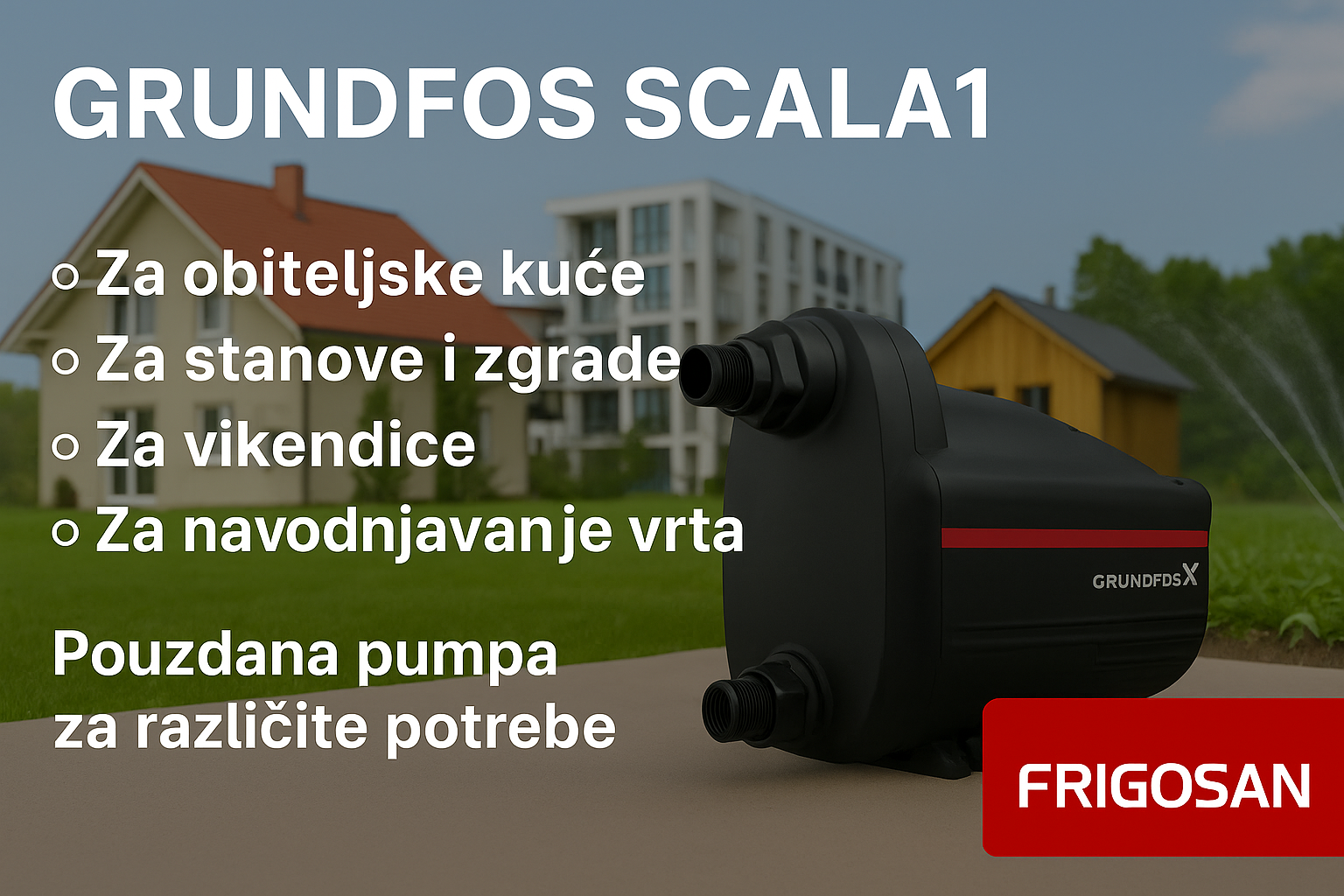 Grundfos SCALA1: Hidroforska pumpa za povišenje tlaka vode