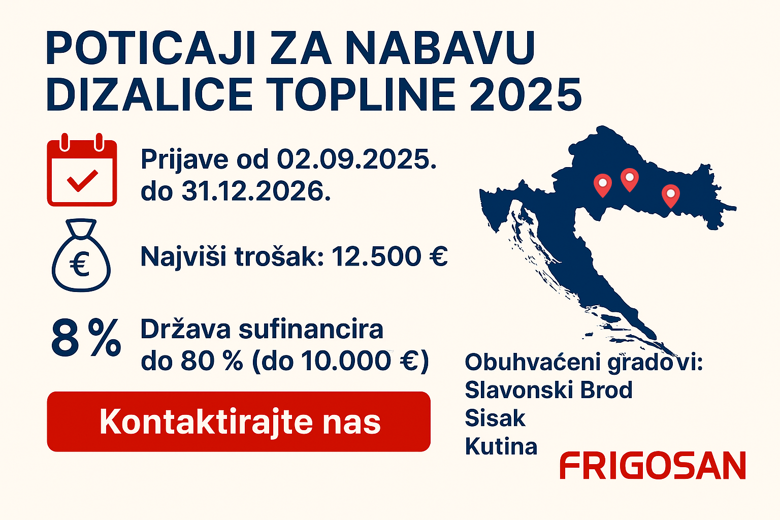 Poticaji za dizalice topline 2025